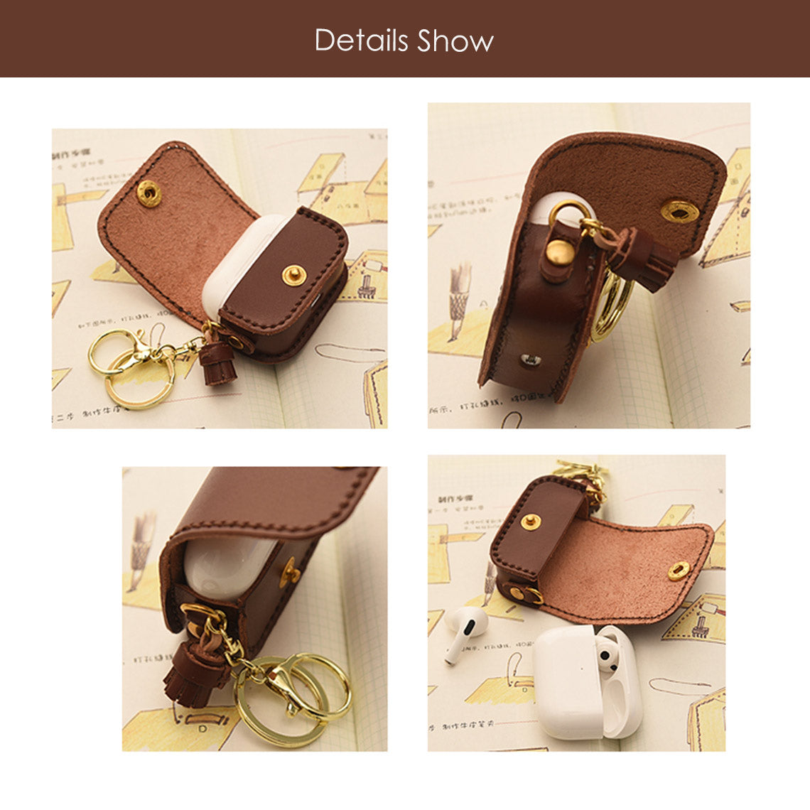 G8activist® Full Grain Leather AirPods Pro Holder DIY Kit - Image 4