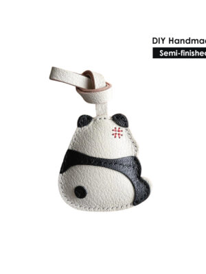 Diggsw® Sheep Leather Cute Angry Panda Charm DIY Kit
