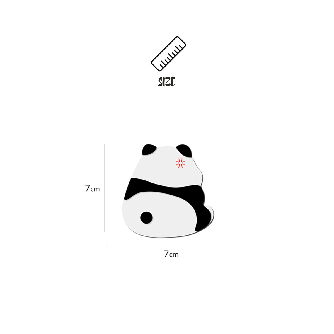 G8activist® Sheep Leather Cute Angry Panda Charm DIY Kit - Image 3