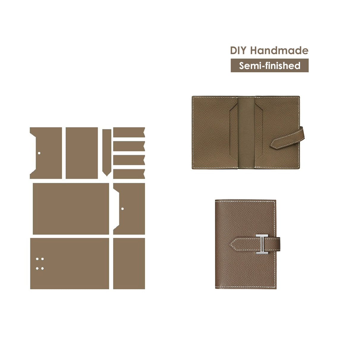 G8activist® Full Grain Leather Bearn Card Holder DIY Kits