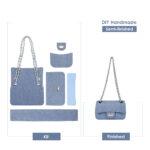 Diggsw® Leather Denim Small Chain Bag DIY Kits
