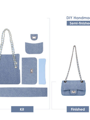 Diggsw® Leather Denim Small Chain Bag DIY Kits