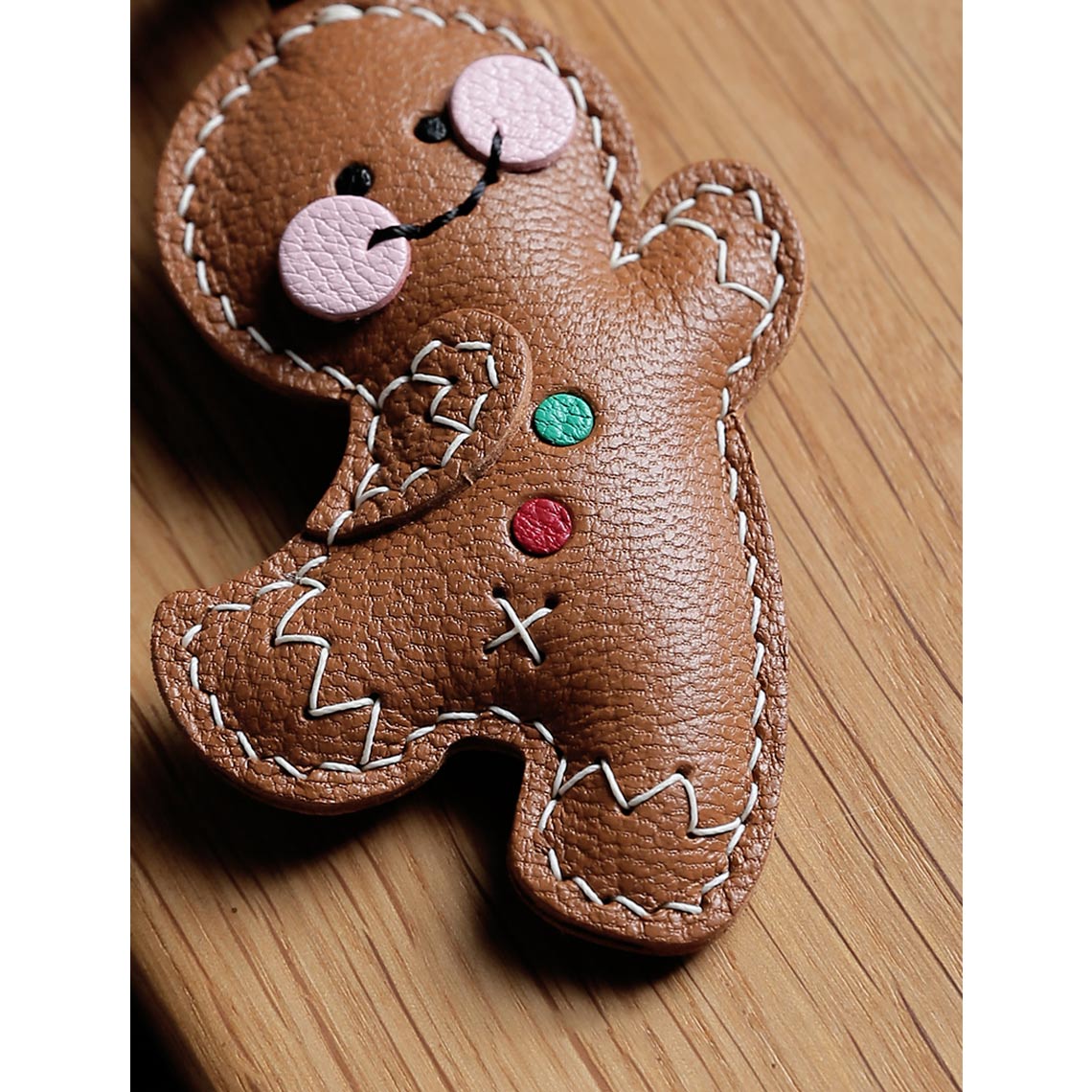 G8activist® Sheep Leather Christmas Gingerbread Charm DIY Kit - Image 3
