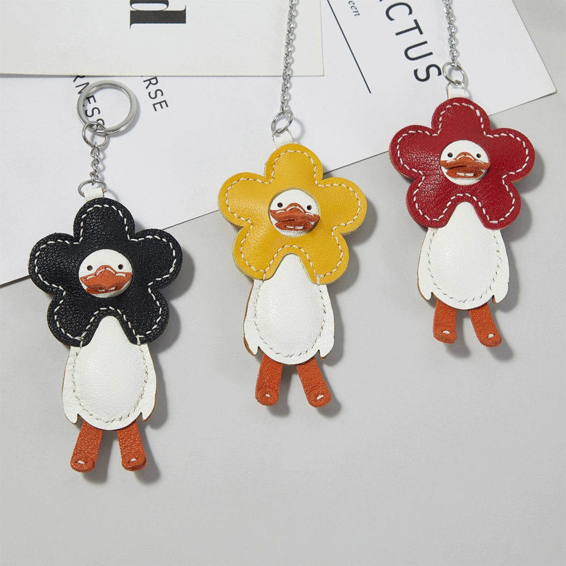 G8activist® Sheep Leather Happy Duck Keychain DIY Kits - Image 6