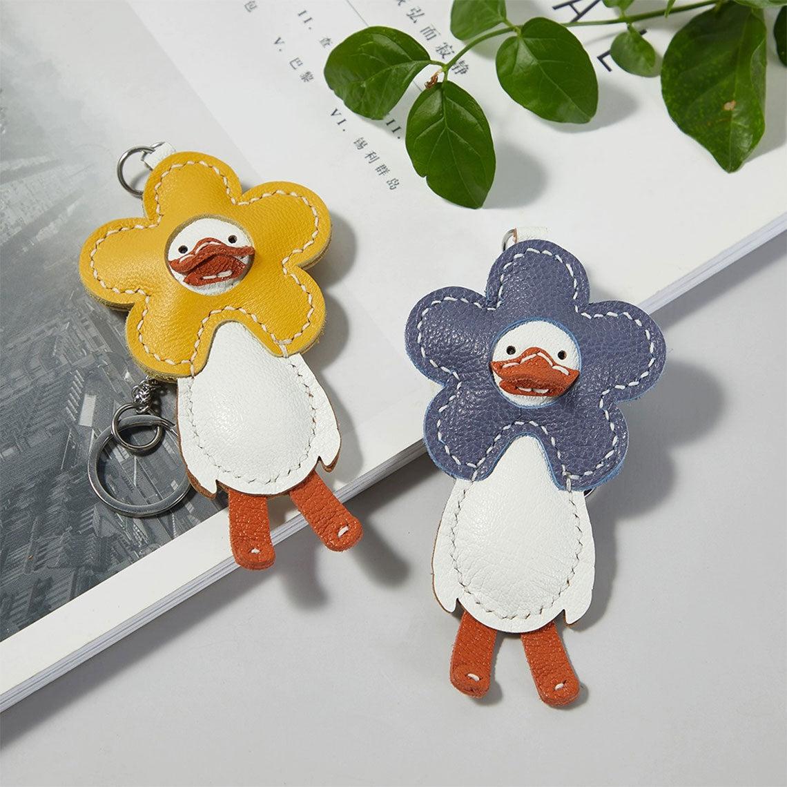 G8activist® Sheep Leather Happy Duck Keychain DIY Kits - Image 4