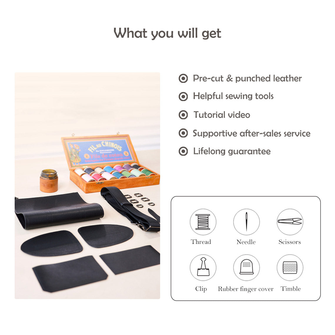 G8activist® Leather Black Boston Bag DIY Kits - Image 3