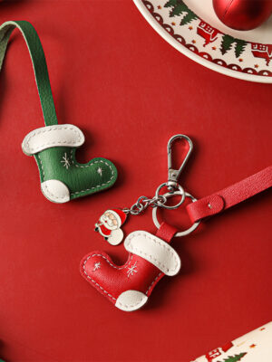G8activist® Leather Christmas Sock Keychain DIY Kit