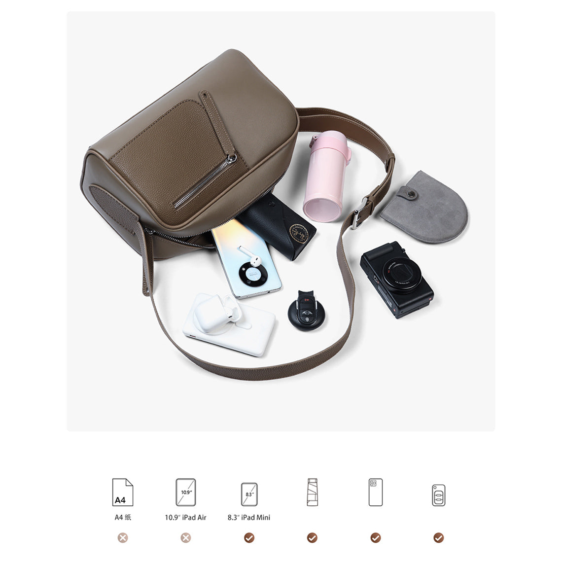 G8activist® Leather Men's On Body Bag DIY Kit - Image 7