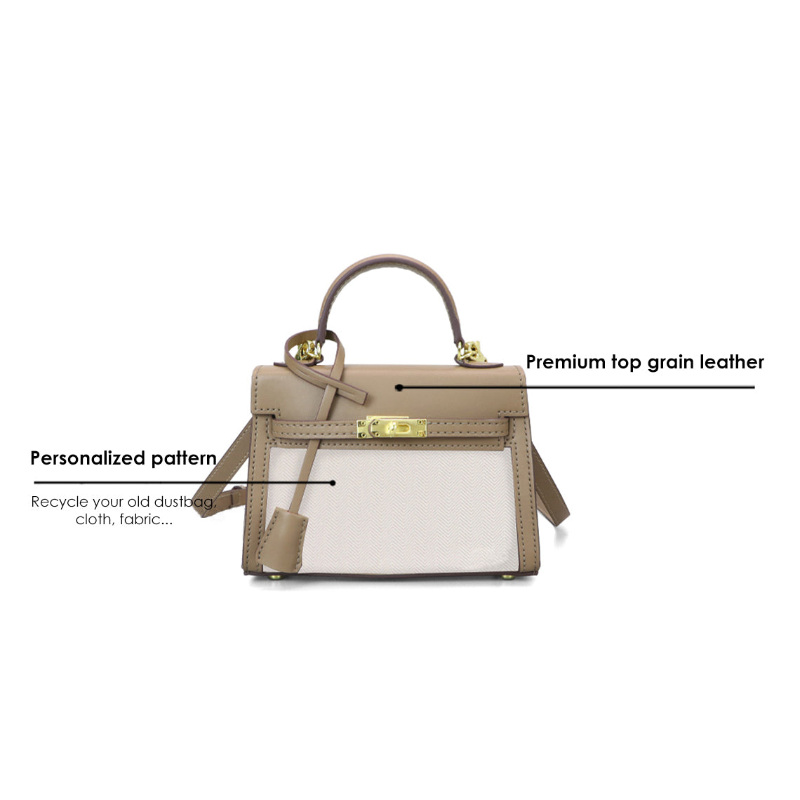 G8activist® Leather Dustbag Recycle Kelli Bag DIY Kit - Image 2