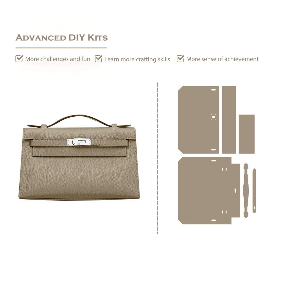 G8activist® Full Grain Leather Inspired Kelli Clutch - Advanced DIY Kits - Image 26