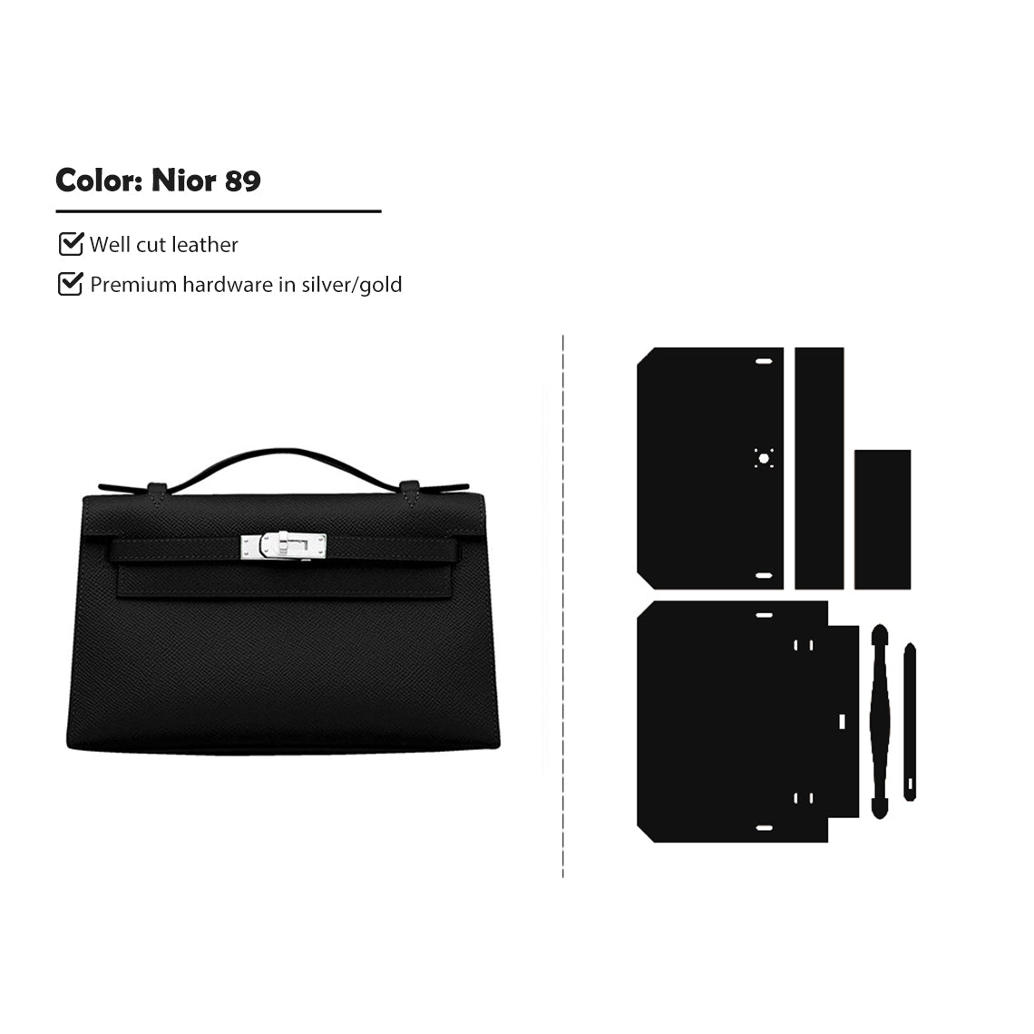 G8activist® Full Grain Leather Inspired Kelli Clutch - Advanced DIY Kits - Image 17