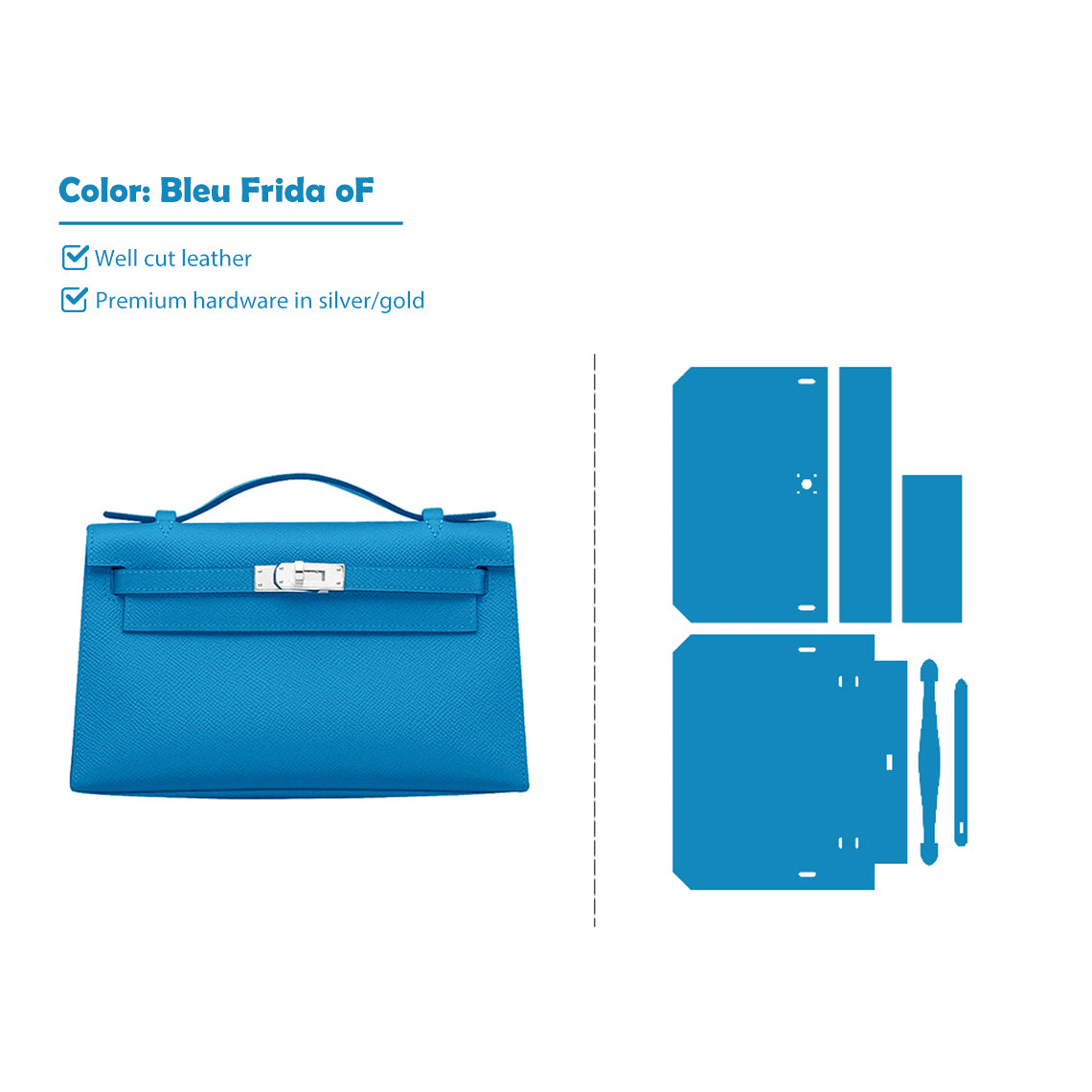 G8activist® Full Grain Leather Inspired Kelli Clutch - Advanced DIY Kits - Image 22