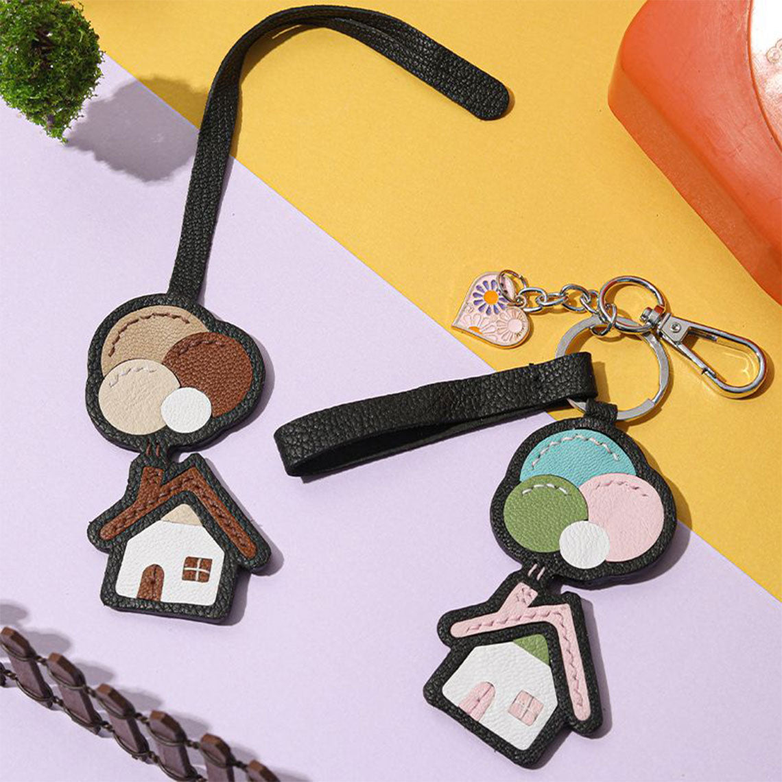 G8activist® Leather Dream House Charm Keychain DIY Kits - Image 2