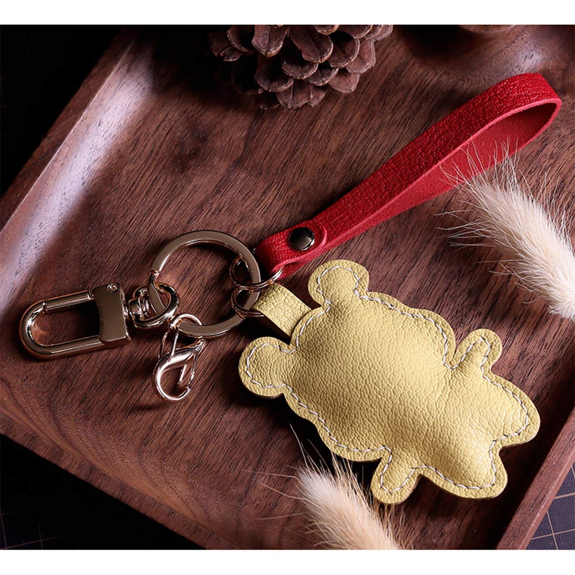 G8activist® Sheep Leather Cute Bear Keychain DIY Kit - Image 3