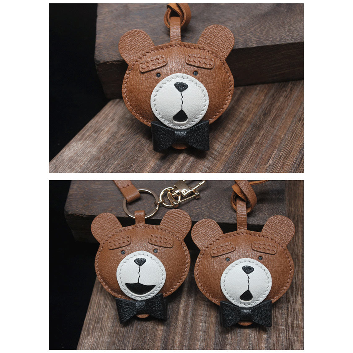 G8activist® Leather Double Faced Ted Keychain DIY Kits - Image 7
