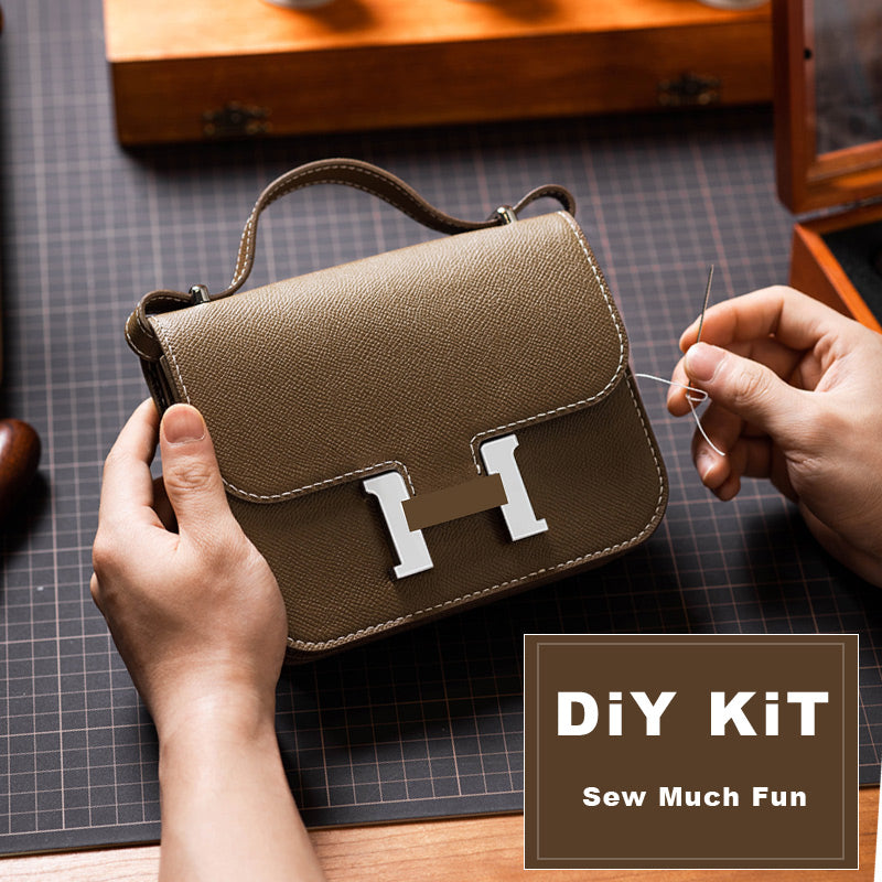 G8activist® Leather Square Tofu Crossbody Konstance Bag DIY Kit - Image 2
