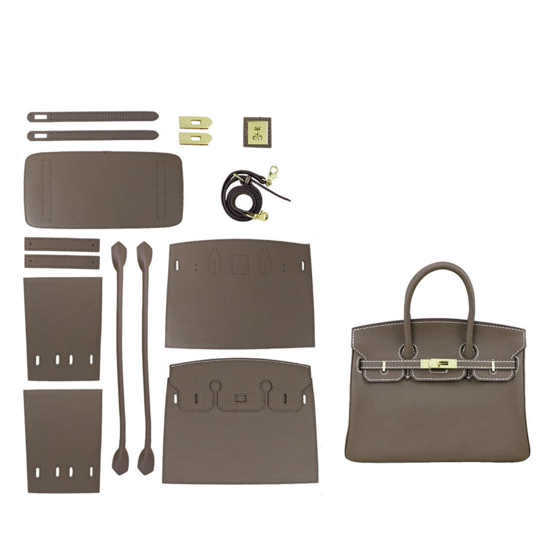 G8activist® Top Grain Leather New Platinum Bag DIY Kit - Image 14