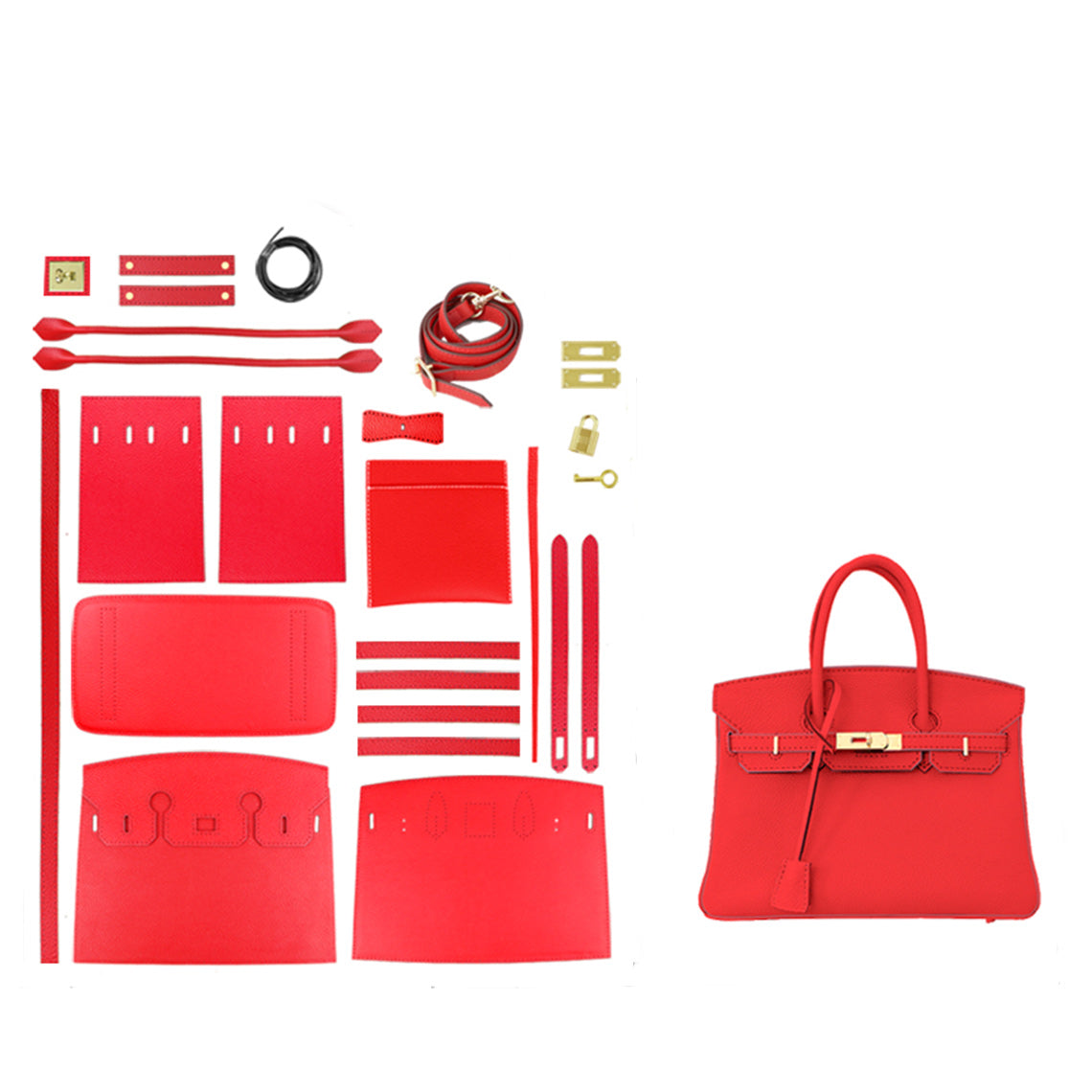 G8activist® Top Grain Leather New Platinum Bag DIY Kit - Image 16