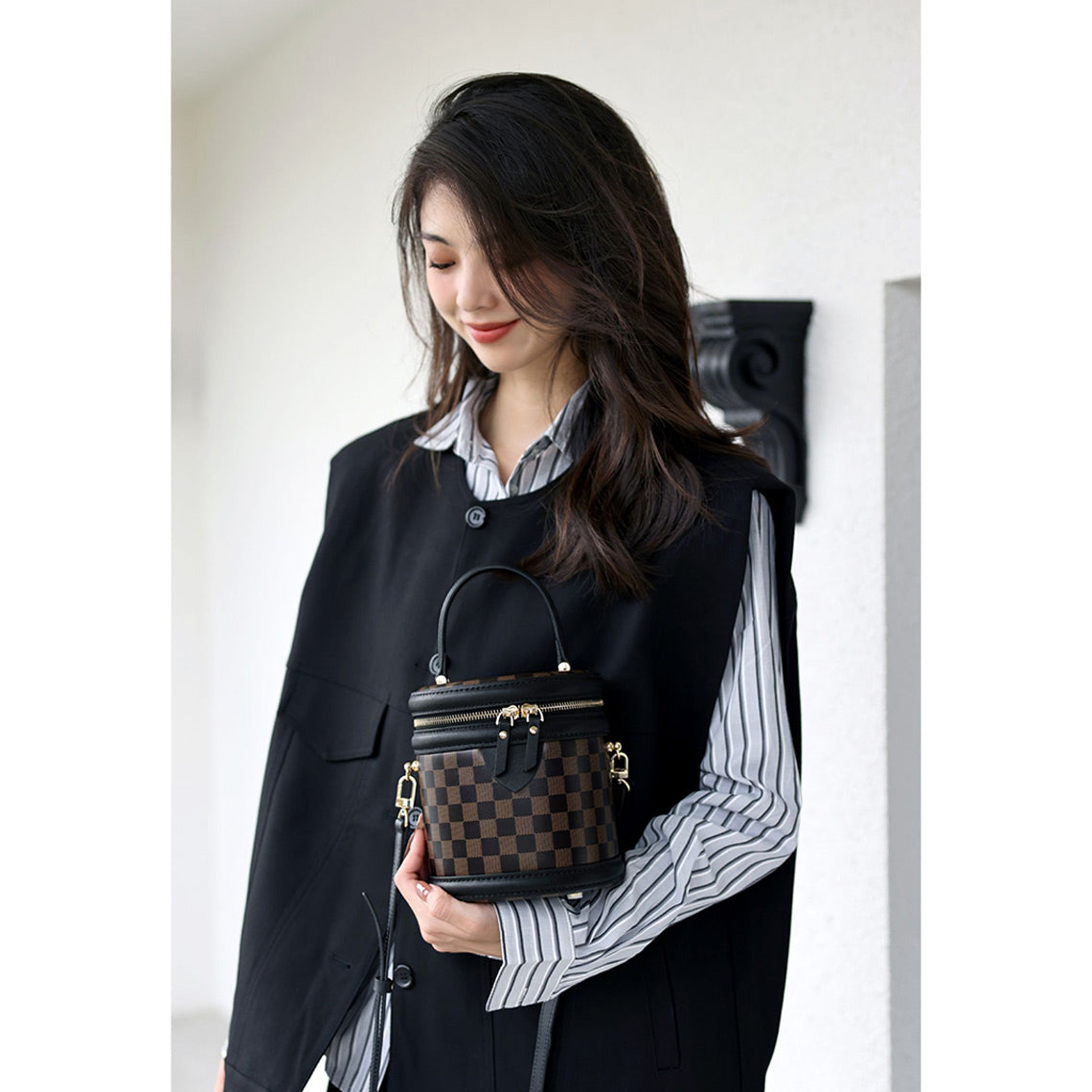 G8activist® Top Grain Leather Checker Bucket Bag DIY Kits - Image 8