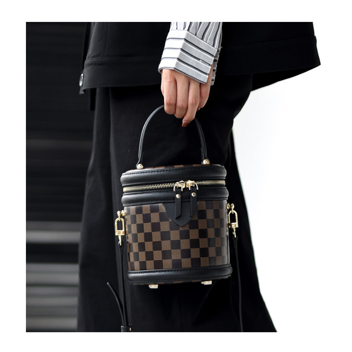 G8activist® Top Grain Leather Checker Bucket Bag DIY Kits - Image 7