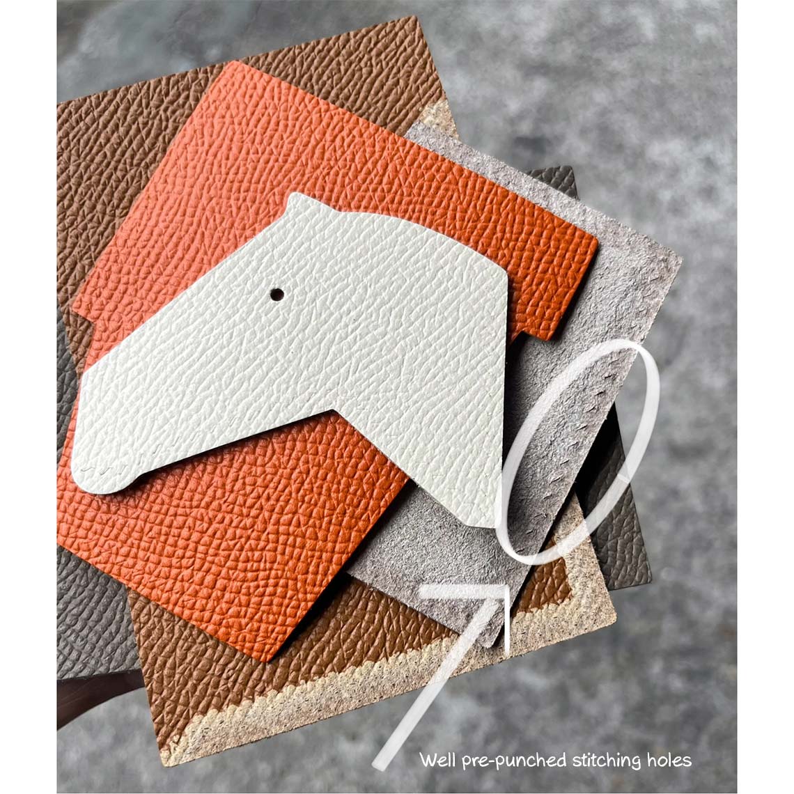 G8activist® Full Grain Leather Horse Slim Card Holder DIY Kits - Image 4