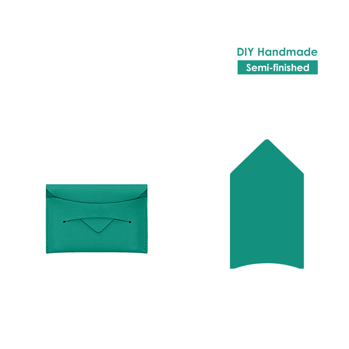 G8activist® Full Grain Leather Classic Envelope Card Holder DIY Kits