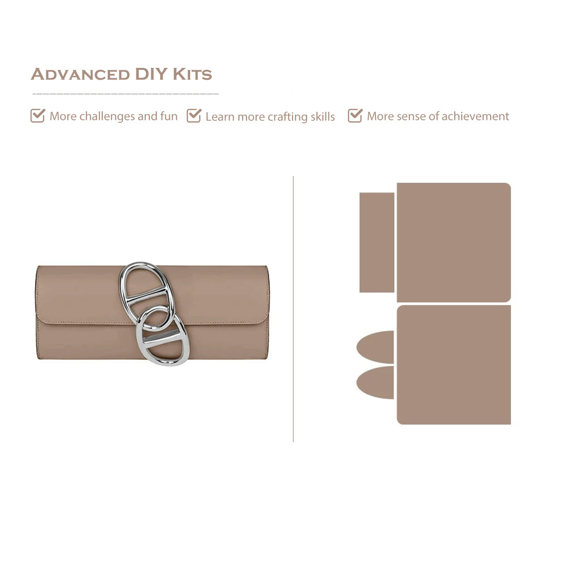 G8activist® Full Grain Leather Evening Clutch DIY Kit - Advanced DIY Kits - Image 30