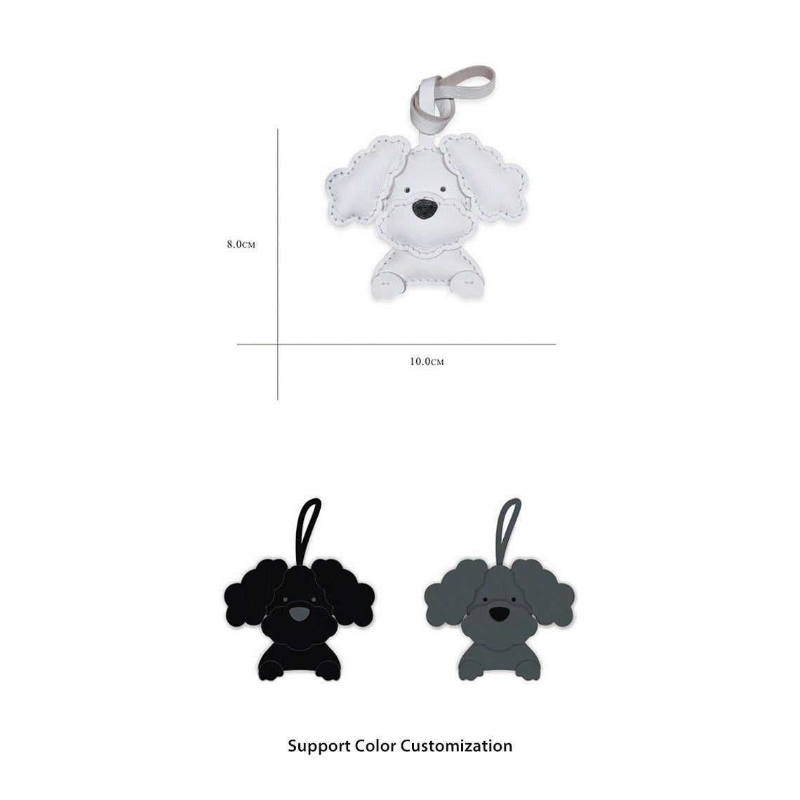 G8activist® Sheep Leather Flap Ears Dog Keychain DIY Kits - Image 4