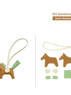 Diggsw® Sheep Leather Color Horse Purse Charm DIY Kit