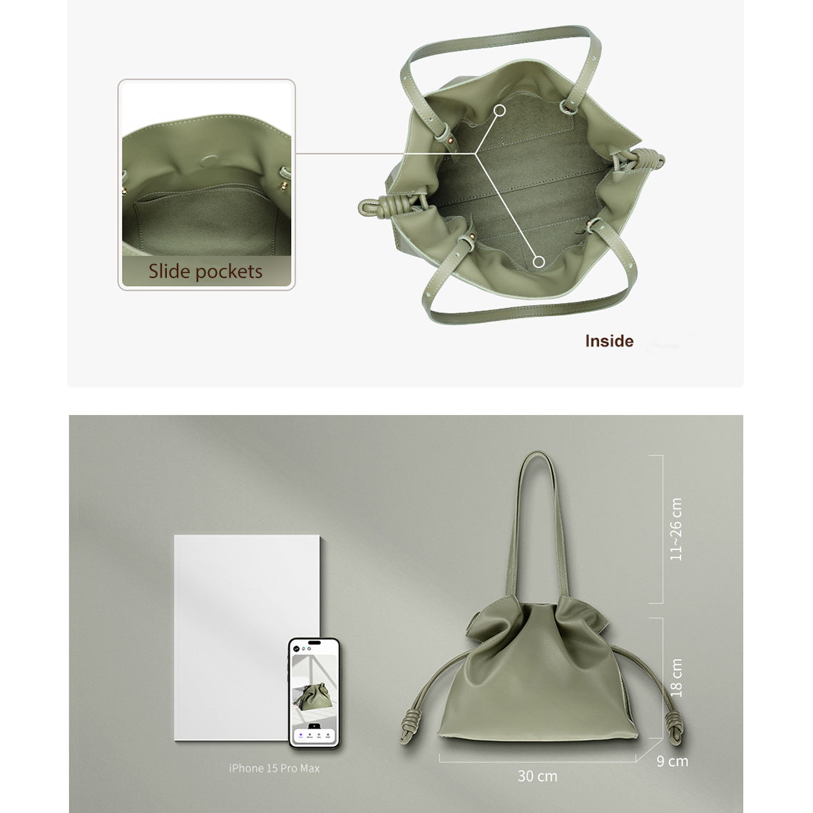 G8activist® Leather Drawstring Bucket Bag DIY Kits - Image 5