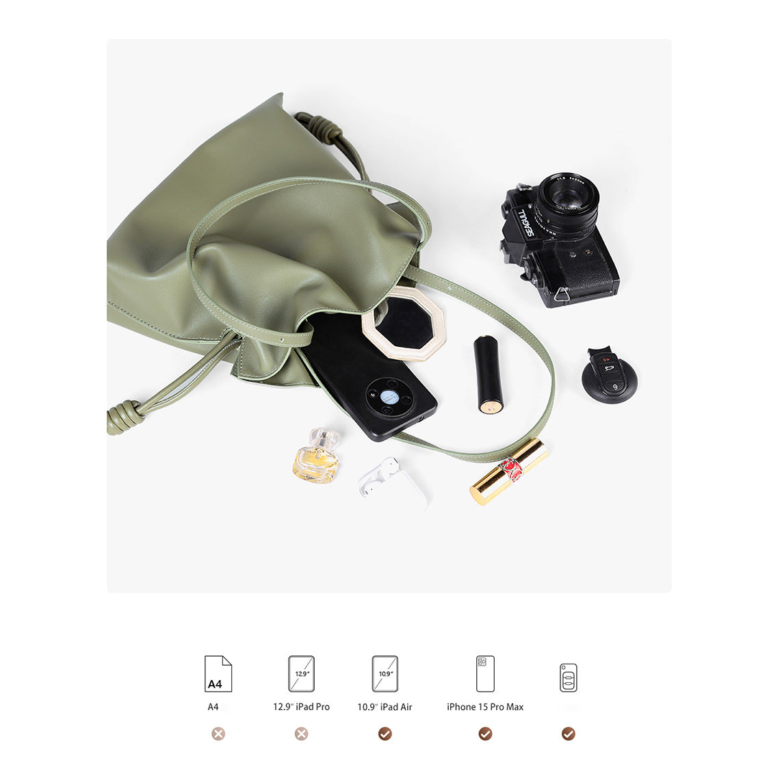 G8activist® Leather Drawstring Bucket Bag DIY Kits - Image 6