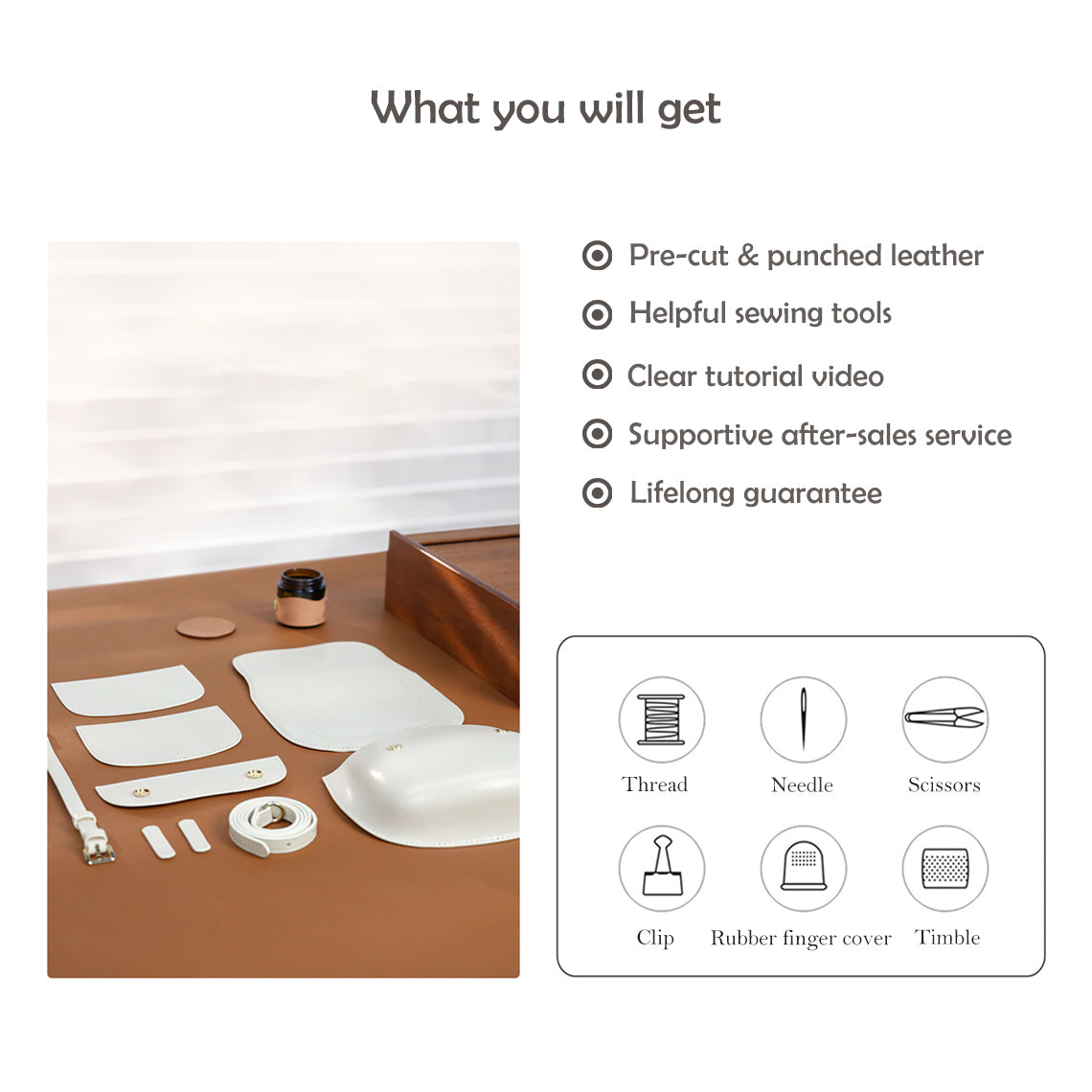 G8activist® Leather Moon Saddle Bag DIY Kits - Image 3