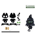 G8activist® Sheep Leather Dragon Keychain DIY Kits