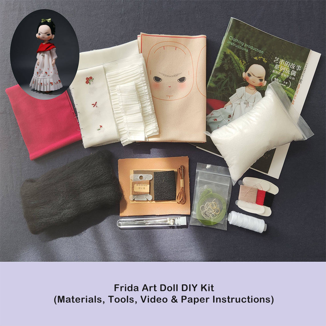 G8activist® Fridas Art Doll DIY Kit - Image 5