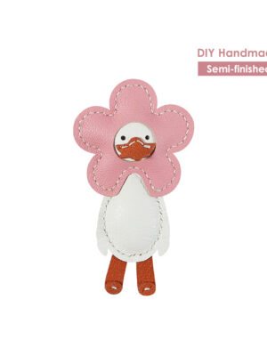 G8activist® Sheep Leather Happy Duck Keychain DIY Kits