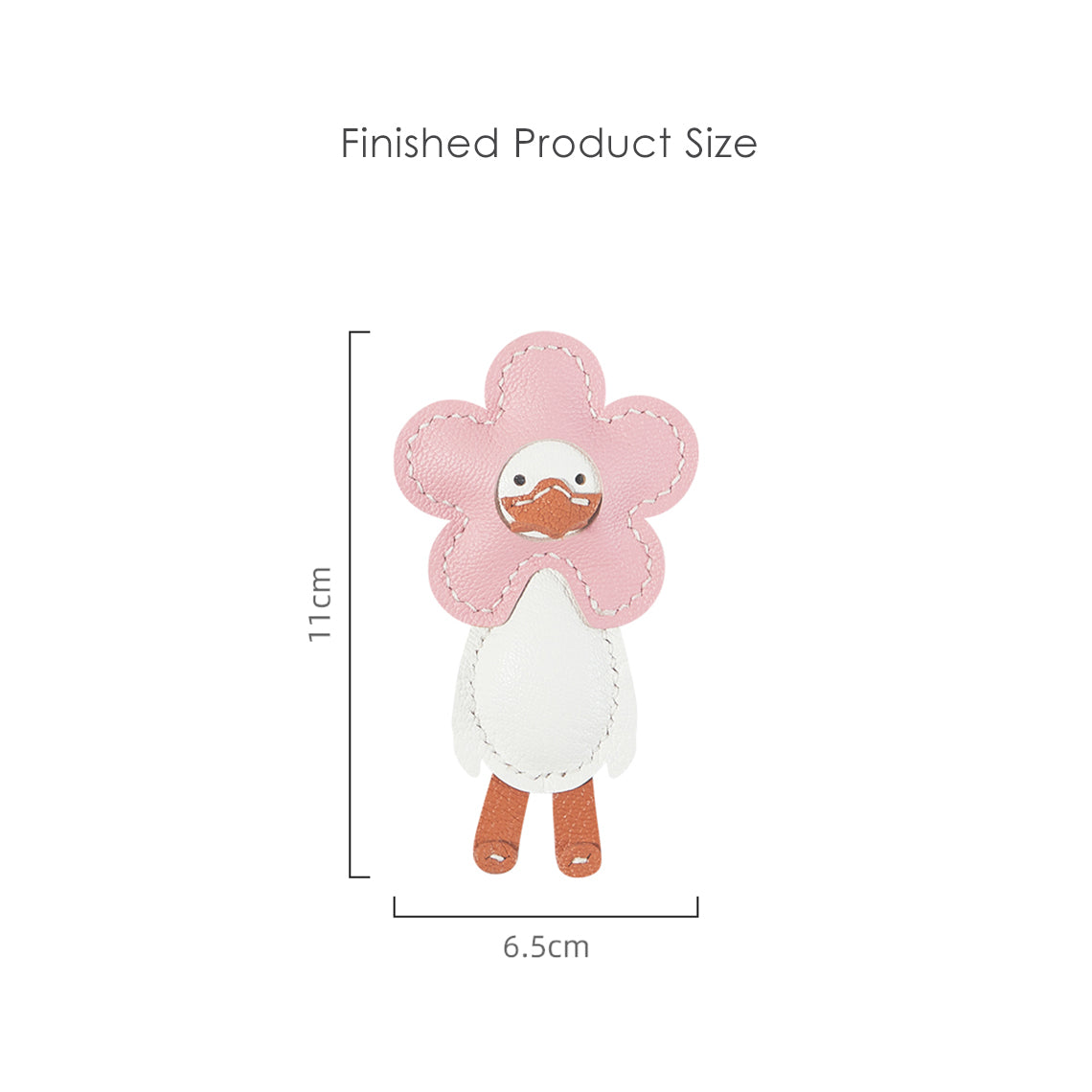 G8activist® Sheep Leather Happy Duck Keychain DIY Kits - Image 2