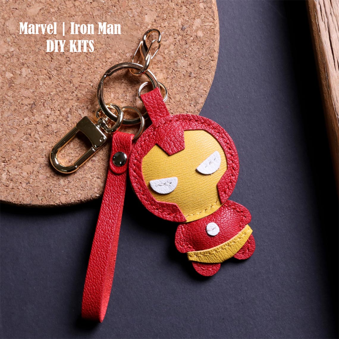 G8activist® Leather Iron Men Keychain DIY Kit