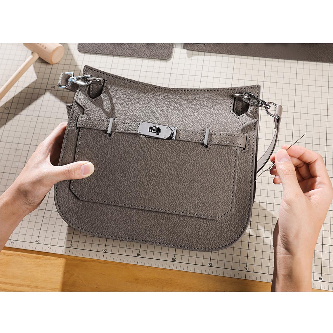 G8activist® Top Grain Leather Jypsiere Crossbody Bag DIY Kit - Image 2