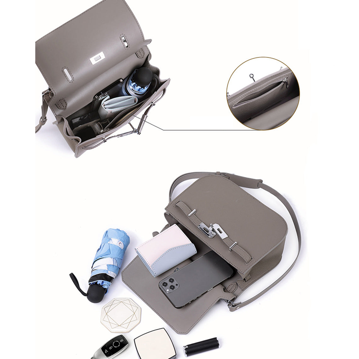 G8activist® Top Grain Leather Jypsiere Crossbody Bag DIY Kit - Image 3