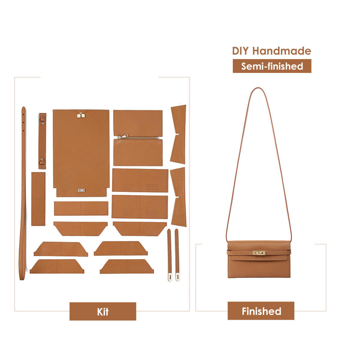 G8activist® Leather Kelli Long Wallet DIY Kit