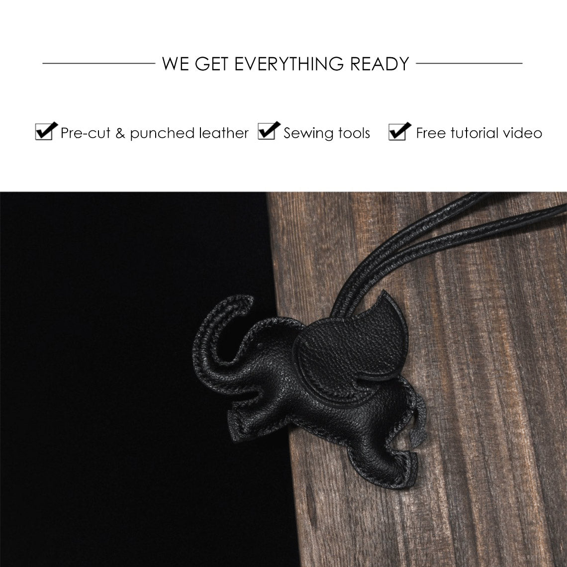 G8activist® Sheep Leather Elephant Charm DIY Kits - Image 2