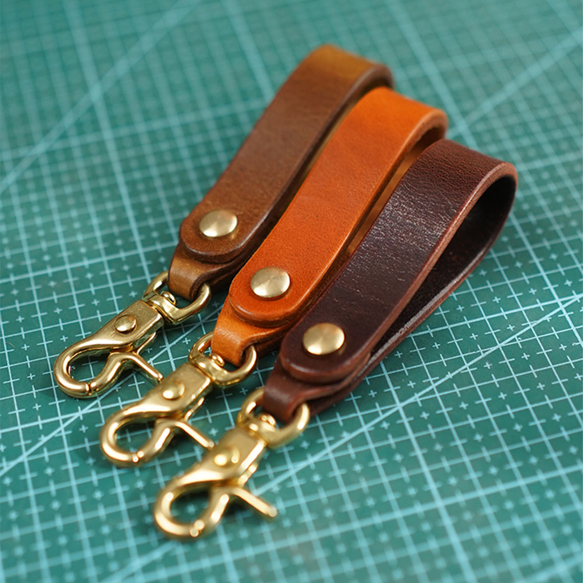 G8activist® Vegetable Tanned Leather Heavy Duty Keyring