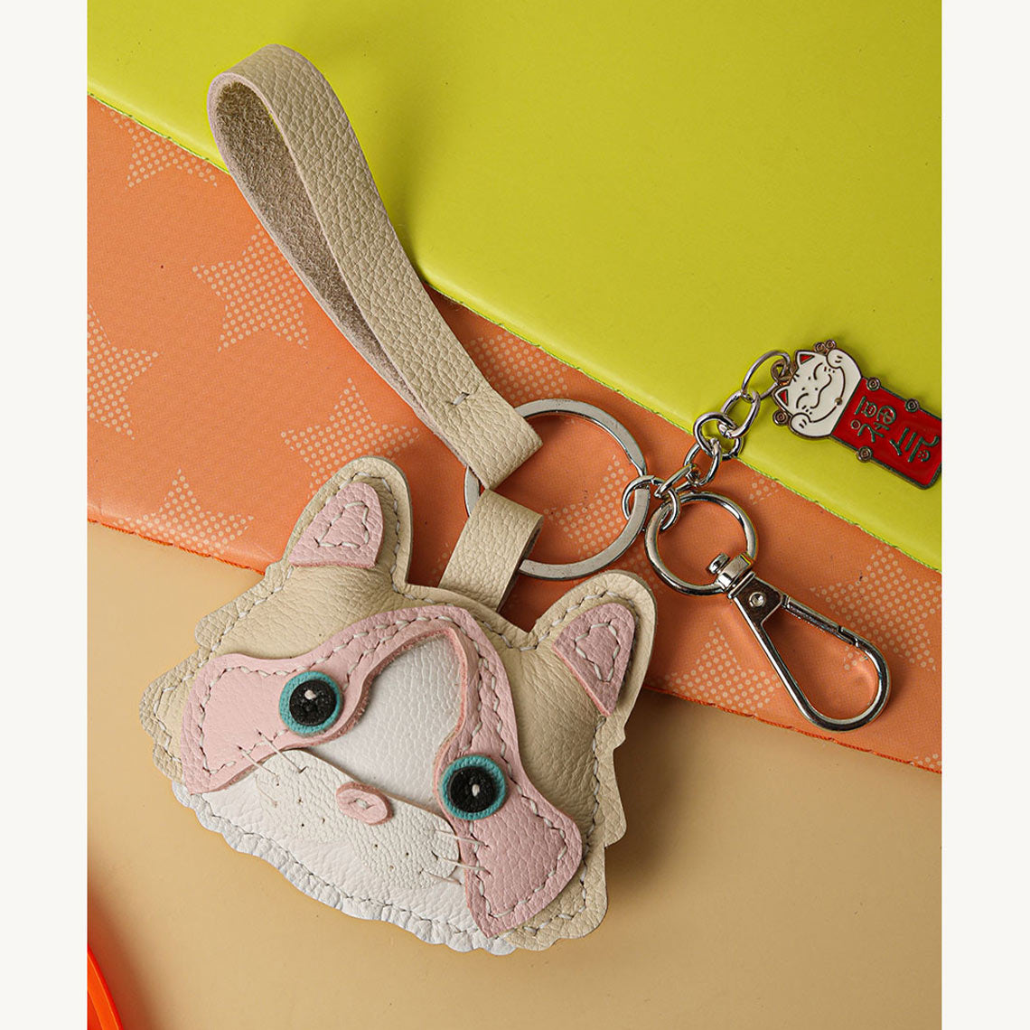 G8activist® Sheep Leather Little Cat Keychain DIY Kit - Image 8