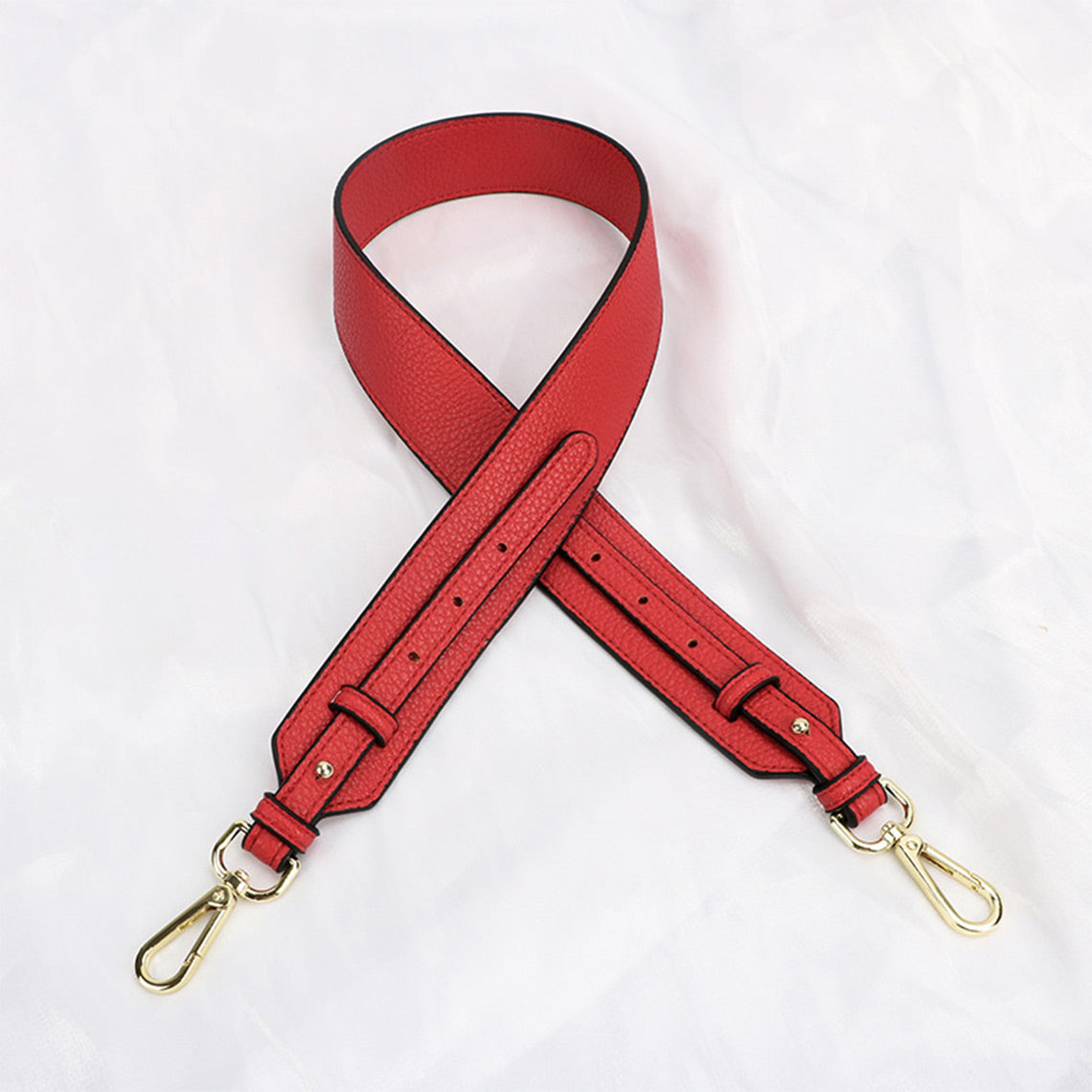 Faux Leather Wide Crossbody Strap - Image 12