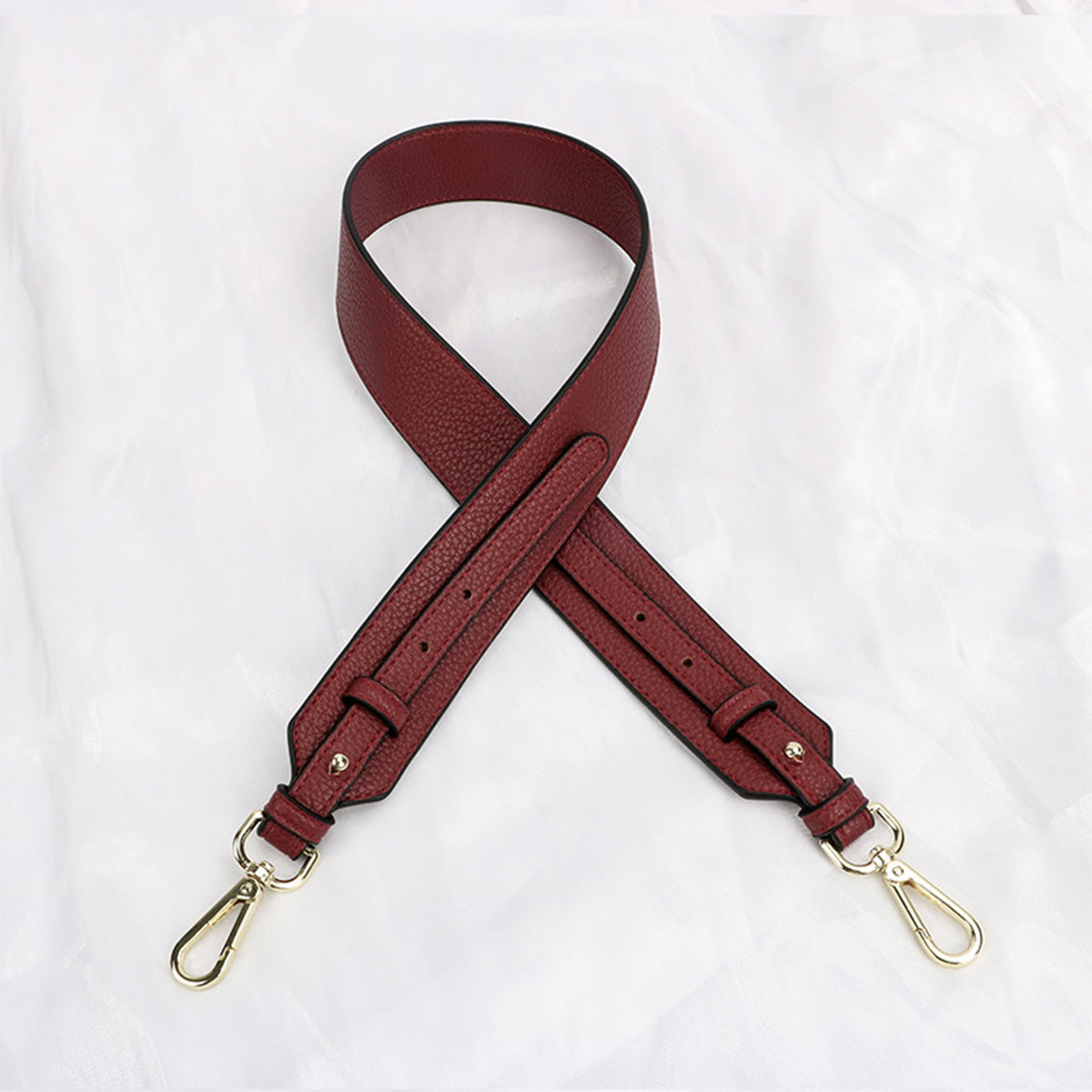 Faux Leather Wide Crossbody Strap - Image 15