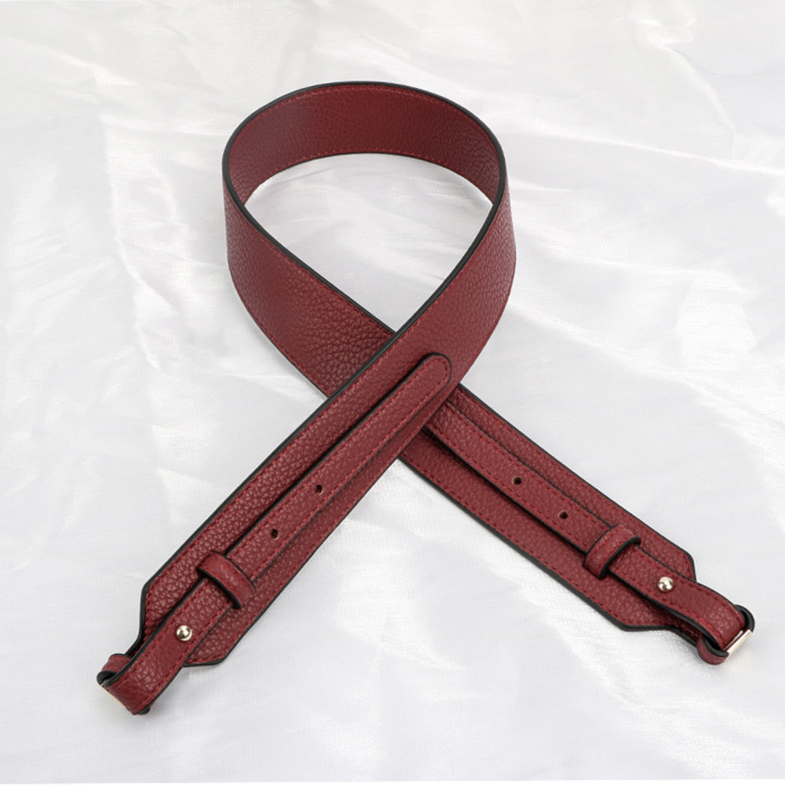 Faux Leather Wide Crossbody Strap - Image 16