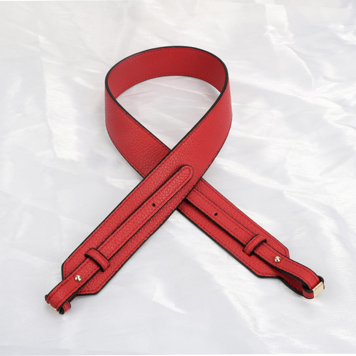 Faux Leather Wide Crossbody Strap - Image 19