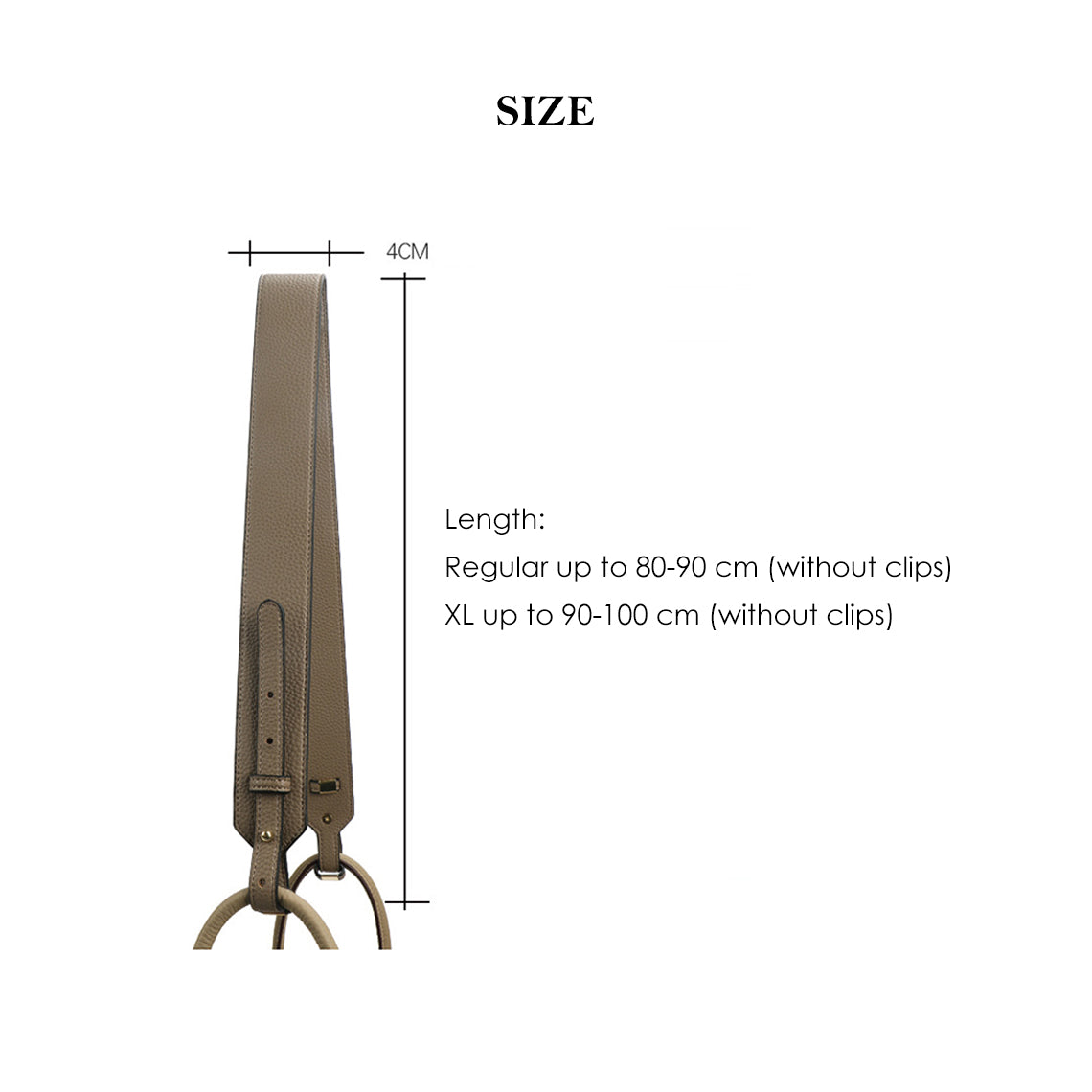 Faux Leather Wide Crossbody Strap - Image 5