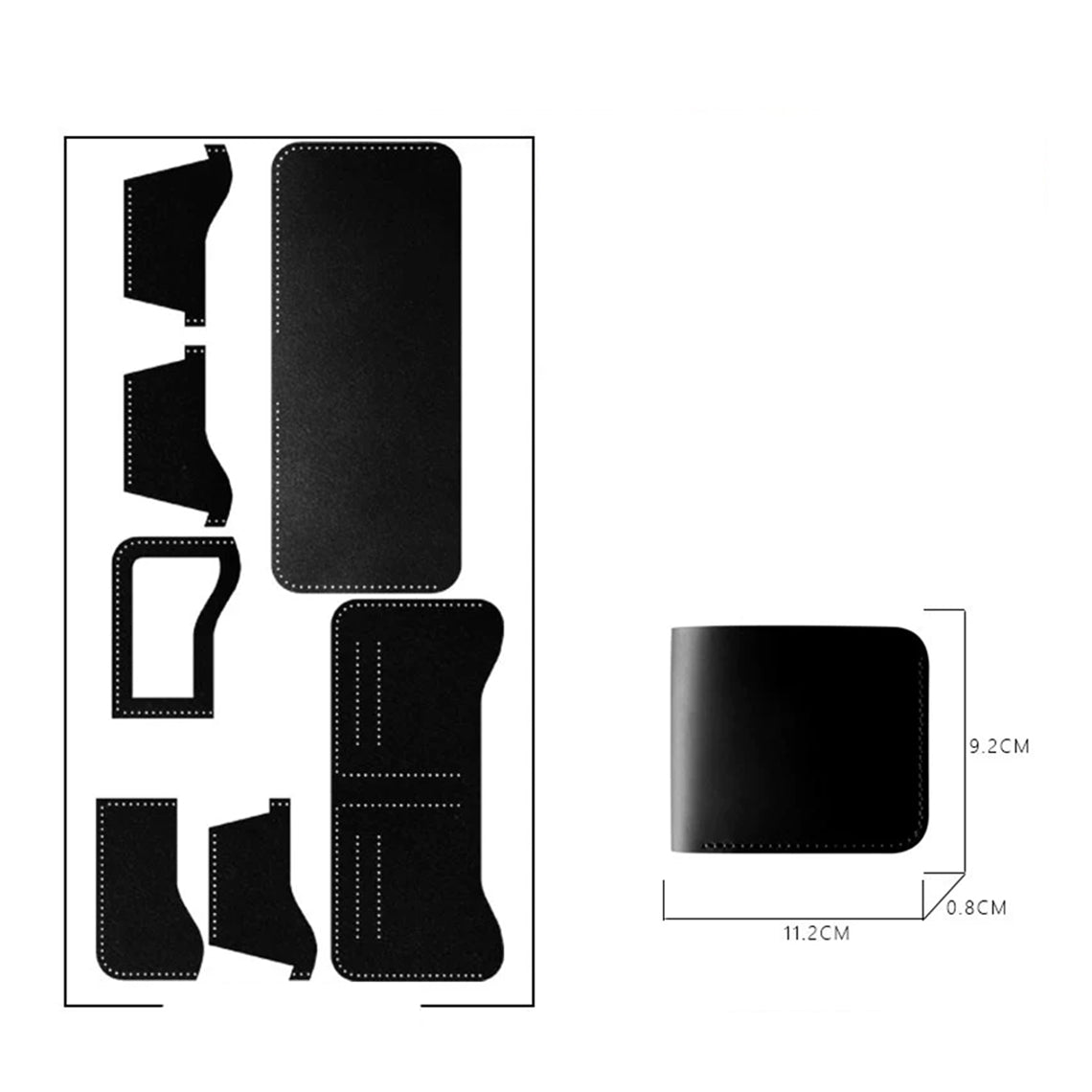 G8activist® Crazy Horse Leather Men Compact Wallet DIY Kits - Image 10