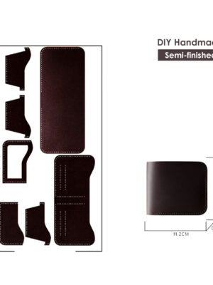 G8activist® Crazy Horse Leather Men Compact Wallet DIY Kits